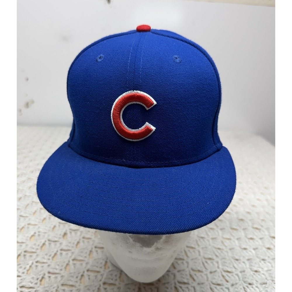 Chicago Cubs 59Fifty Field Authentic Fitted Hat Sz 7 MLB Official On-Field Cap